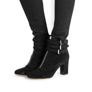 Tabitha Simmons Black Suede Booties - 37